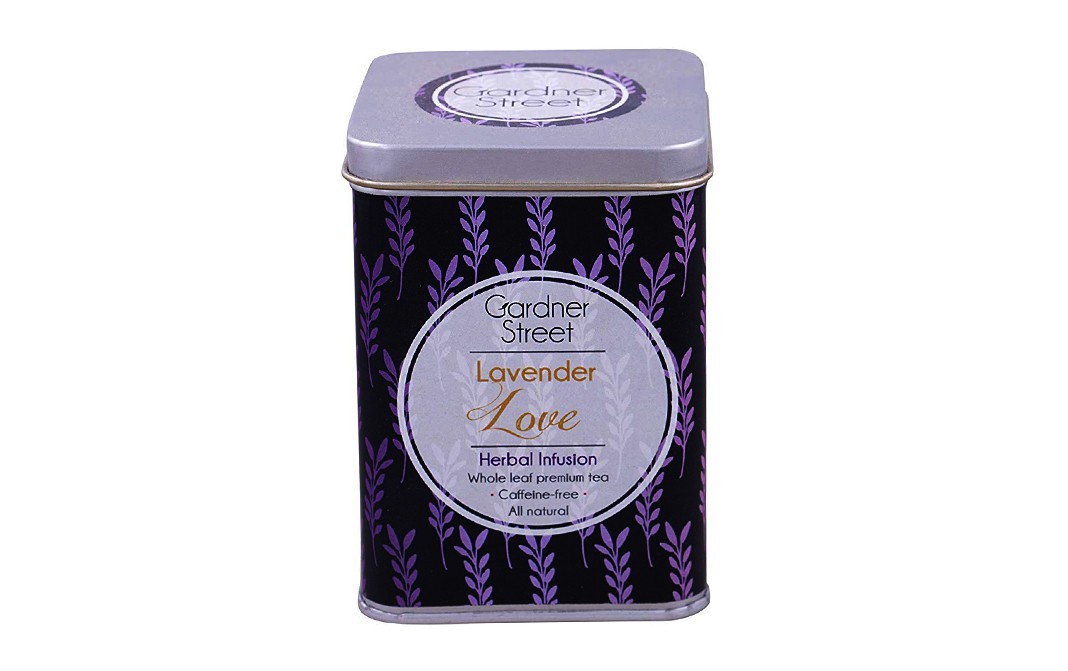 Gardner Street Lavender Love Herbal Infusion Whole Leaf Premium Tea   Container  50 grams